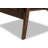 Kiger Bianca Mid-Century Modern Wood Distressed Faux Leather Effect Lounge Chair