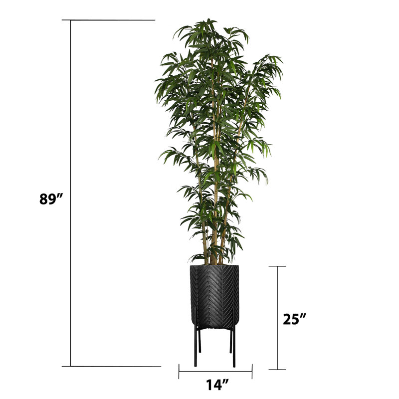 Hodges 87.5 " H Faux Bamboo Tree