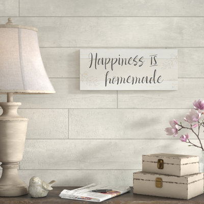 'Simple Signs IV' Textual Art on Wrapped Canvas