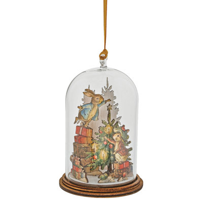 9cm Glass Hanging Figurine Ornament