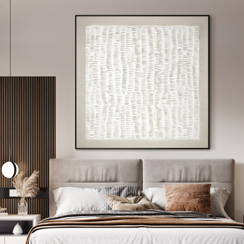Très grande reproduction d'art sur toile - Neutre, abstrait, dessin au trait, illustrations, décoration pour le salon ou la chambre à coucher