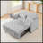 Grey Velvet Sofa Bed