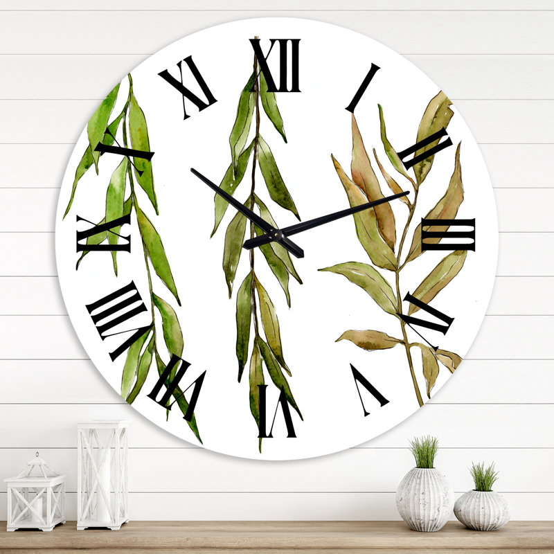 Three Willow Branches - Horloge murale, Surdimensionné