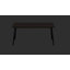 Table basse, accent, cocktail, rectangulaire, salon, métal, stratifié, brun, noir-1322757570-1322757573