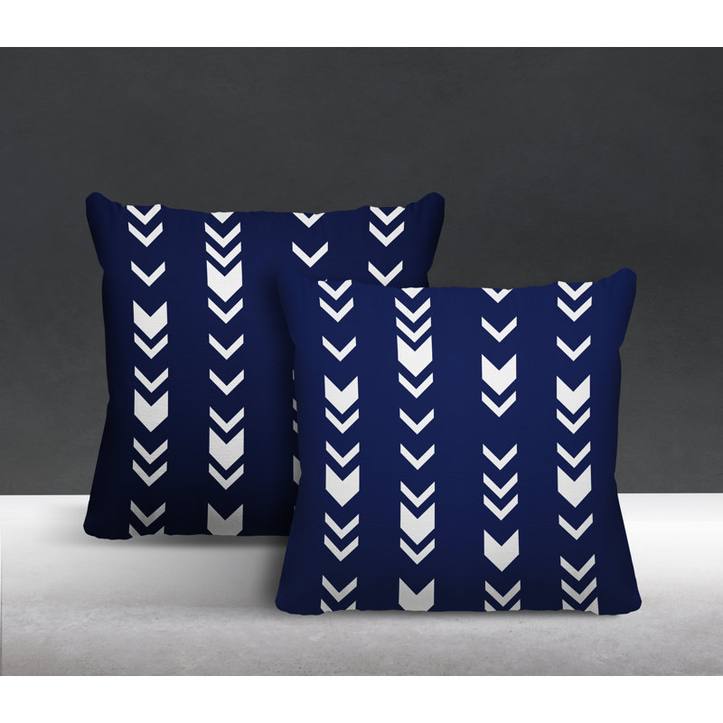  Coussin intérieur / extérieur, L 19 po x H 19 po, Bleu marine