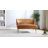 Euclid 47'' Modern Faux Leather Armless Loveseat with Channel Tufted Back-69469924