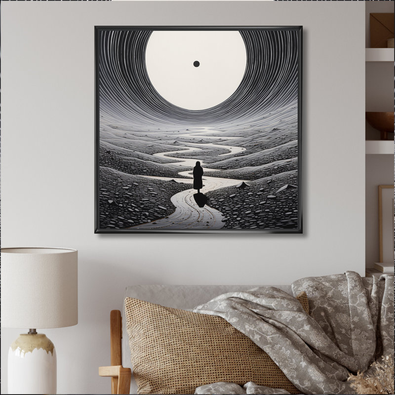 Desert Mirage Iii IV - Landscapes Canvas Prints, H 36 po x l 36 po x P 1,5 po, Cadre flottant noir
