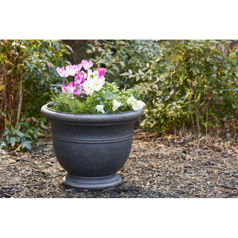 Jardinière 19 "Jean Pierre, Brownstone, H 15 po x l 18,98 po x P 18,98 po, Brownstone
