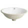 Safavieh Nerida 16.92'' White Ceramic Circular Bathroom Sink with Overflow