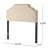 Tufted Upholstered Headboard Queen Size, Solid Wood Head Board With Durable Metal Legs, Adjustable Height Queen Headboard With Nailhead Trim,Fabric Headboard In Modern Button Tuffted Design-458828199