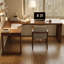 Bureau rectangulaire en bois massif brun noisette-2081888504-2081888505