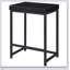 Ensemble de table 4 pièces à hauteur de comptoir noir élégant avec tabourets pour espaces compacts et intérieurs modernes