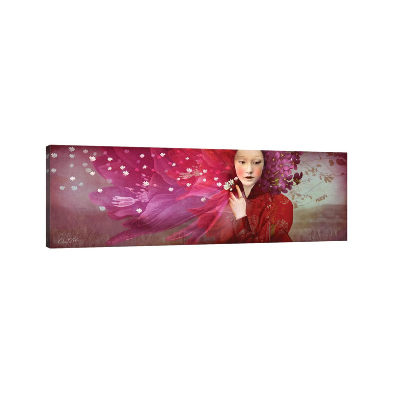 Éléments par Catrin Welz-Stein - impression d'art graphique panoramique, Toile tendue, H 24 po x l 72 po x P 1,5 po