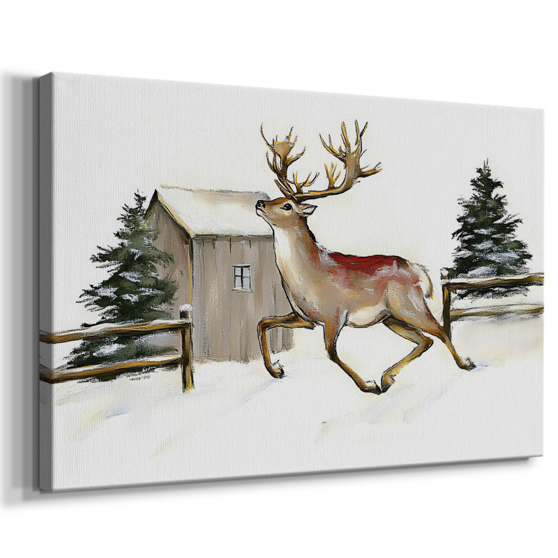 Art de Noël de Noël III - Toile tendue avec châssis-XCI, H 12 po x l 18 po