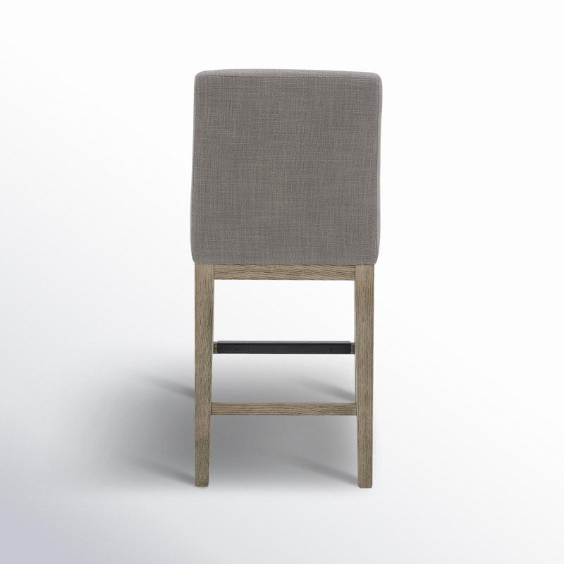Tabouret de comptoir rembourré Bethea, Lin performance Effie Flint