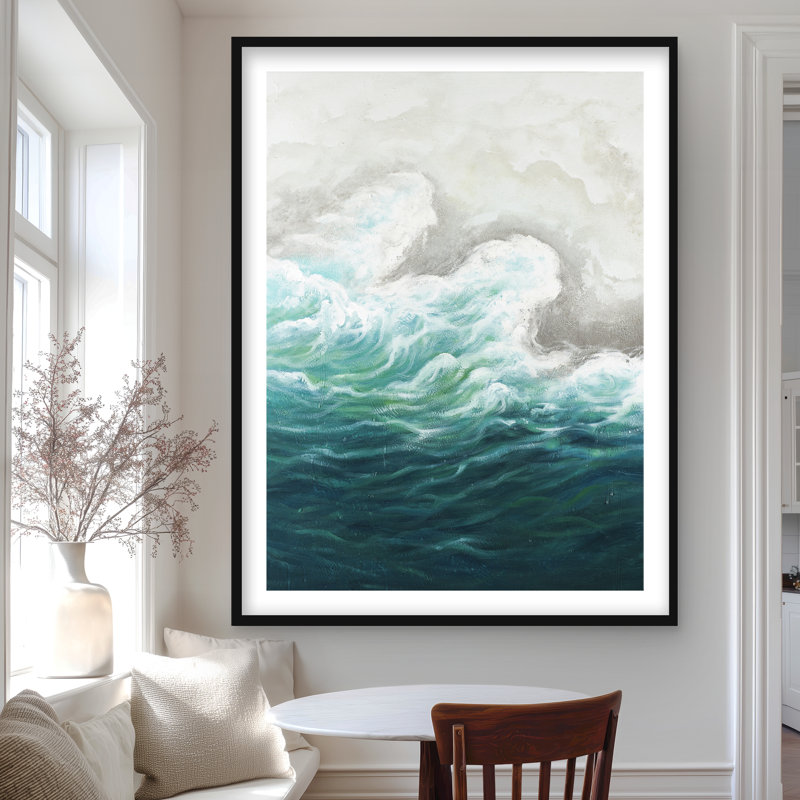Bord de mer - reproduction matte encadrée marine pour décoration intérieure