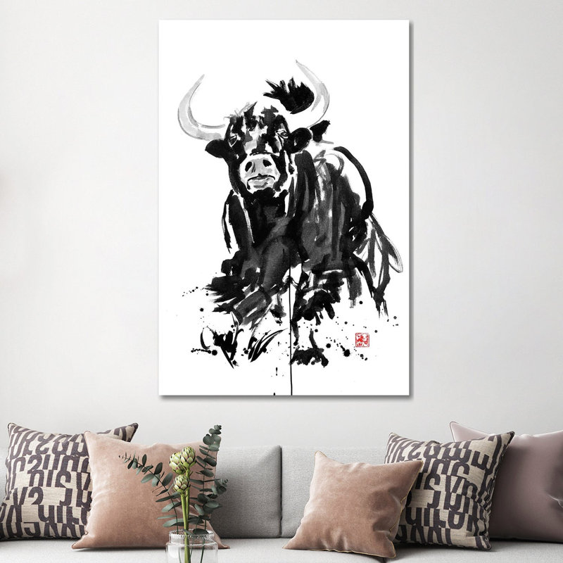 Buffalo by Péchane - Print on Canvas, 101.6 cm H x 66.04 cm W x 3.175 cm D, Wrapped Canvas
