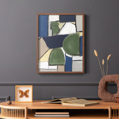 Spatial Mix II Framed Print - Solid Wood