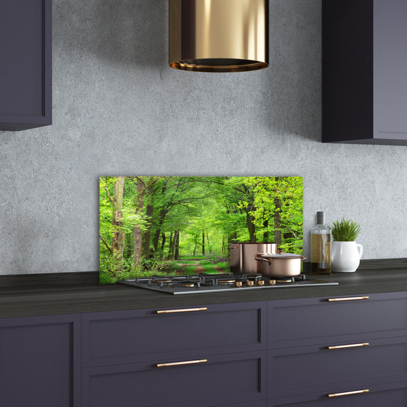 50cm W x 100cm L Glass Peel and Stick Panel