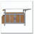 Foldable Outdoor Kitchen Island Patio Mobile Kitchen Cart Portable Outdoor Cooking Island with Lockable Wheels-124609568