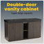 Meuble-lavabo autoportant en chêne fumé GALAN60F-129463458