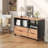 Vertical Filing Cabinet with Lock & Large Drawer, Modern File Cabinet with Charging Station and Adjustable Shelf, fits Letter/A4/Legal Size, Rustic Brown