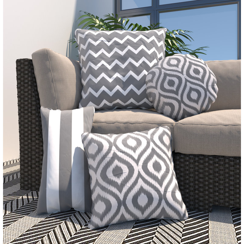 Indoor / Outdoor Square Cushion, Grey