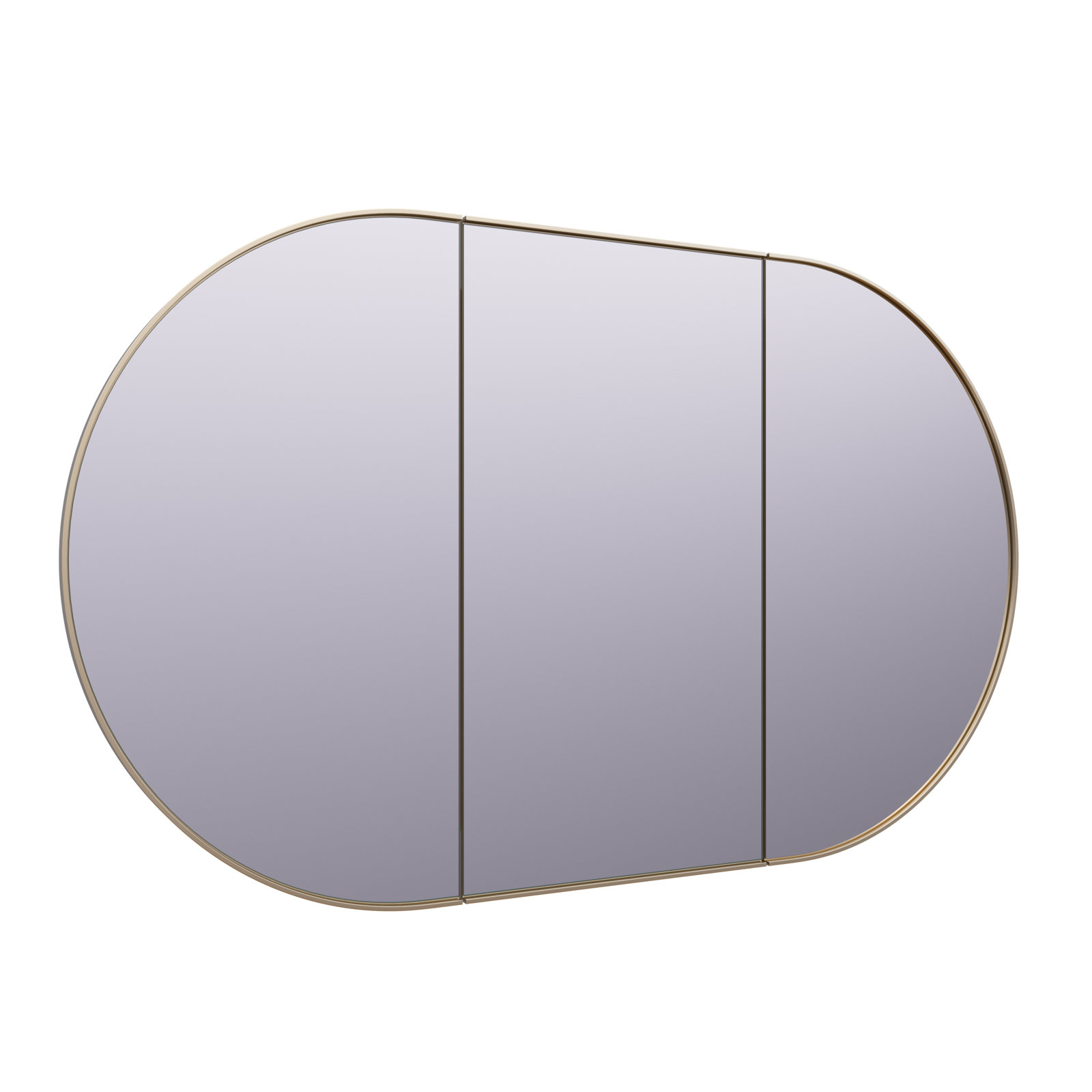 Nia Pill Recessed Medicine Cabinet, Satin Brass