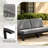 Patio Outdoor Sofa with Cushions-240230500-240230501