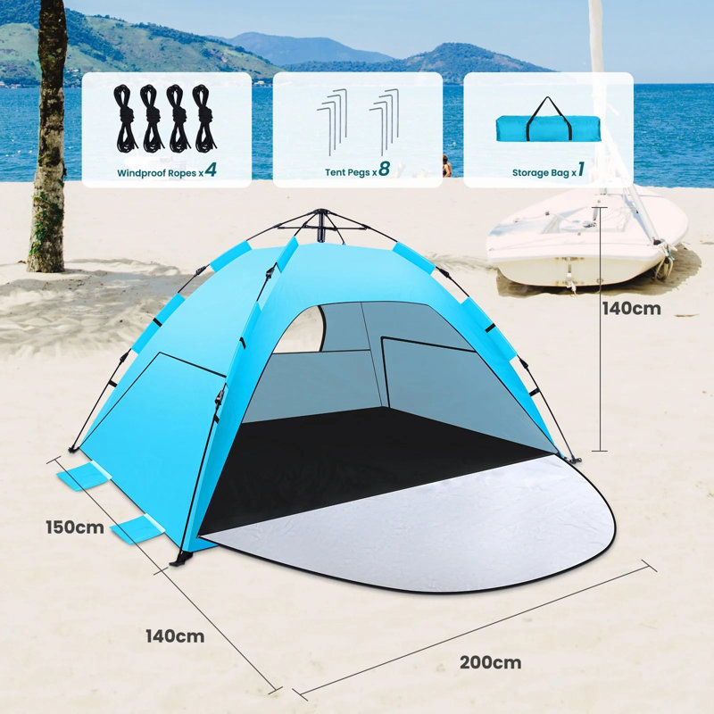 2-3 Person Tent, Beach Tent Sun Shelter