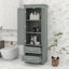 Armoire de rangement haute avec 2 tiroirs-1124678976