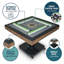 Table de mahjong pliable automatique ultra-mince avec roulettes