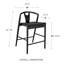 Tabouret de comptoir en cuir Ambra-102477741