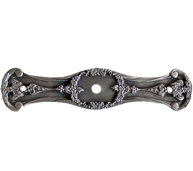 Tuscan Metal Knob Backplate, Antique Pewter