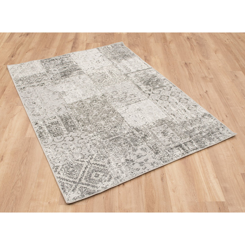 Erasmus Geometric Cotton Area Rug, Rectangle 140 x 200cm