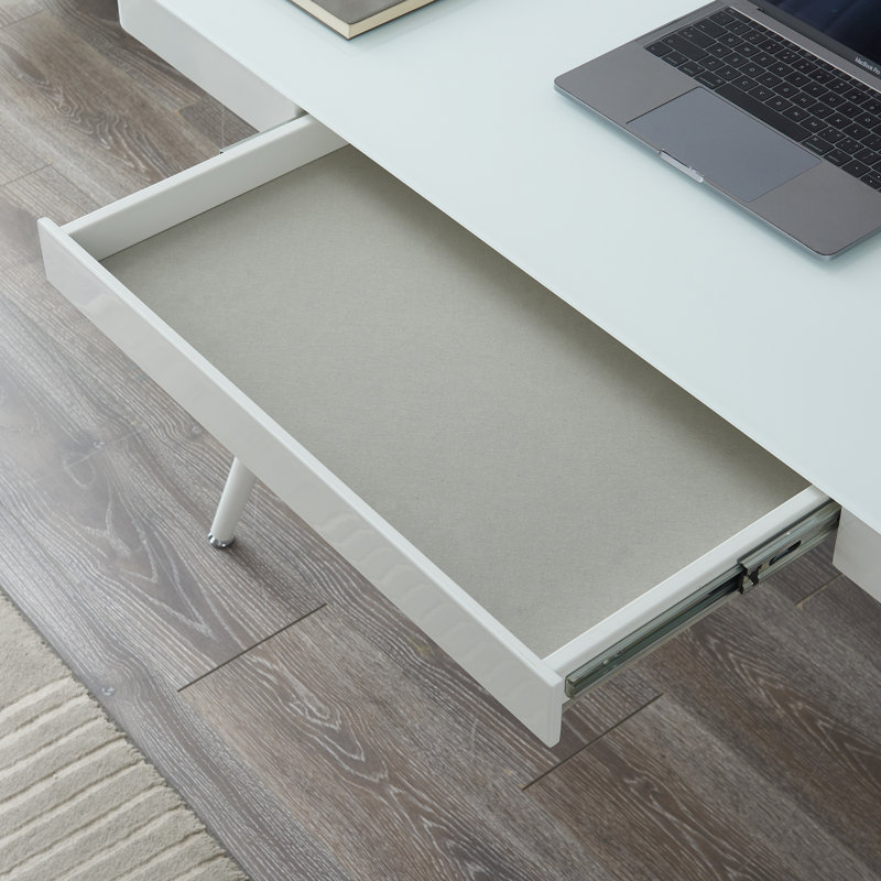 Glass Steel Writing Desk
