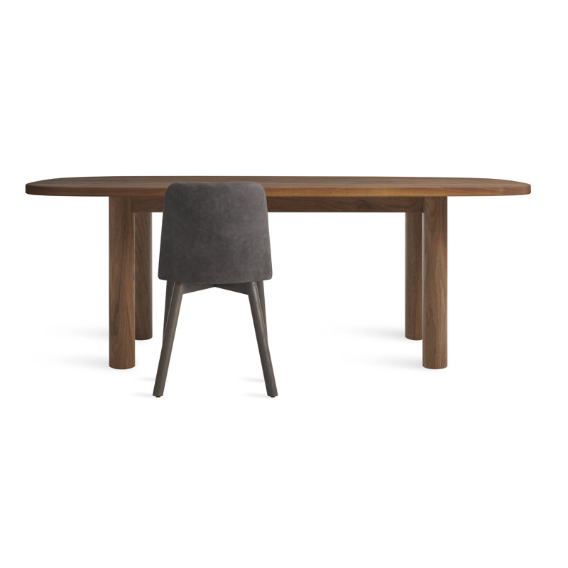 Good Times Oval Solid Wood Dining Table, Walnut, 38" W x 82" L
