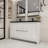 Bayyinahi 58.82 " W Freestanding Standard Free Standing Single Double Vanity Bathroom Vanity With Plastic Top-1219101950