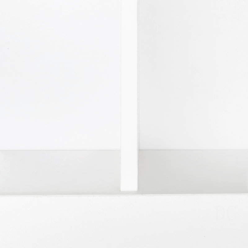 Home Office Computer Desk With Hutch, White