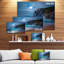 «Schafer Wave of Sea at the Full Moon», reproduction de photo sur toile tendue-416973564