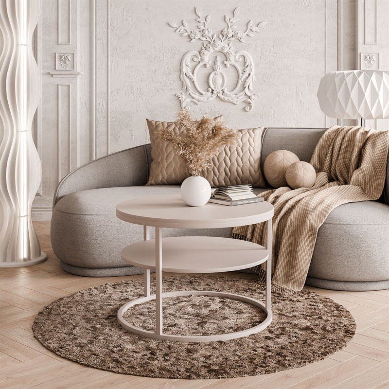 Frame Coffee Table with Storage, Cashmire Matt