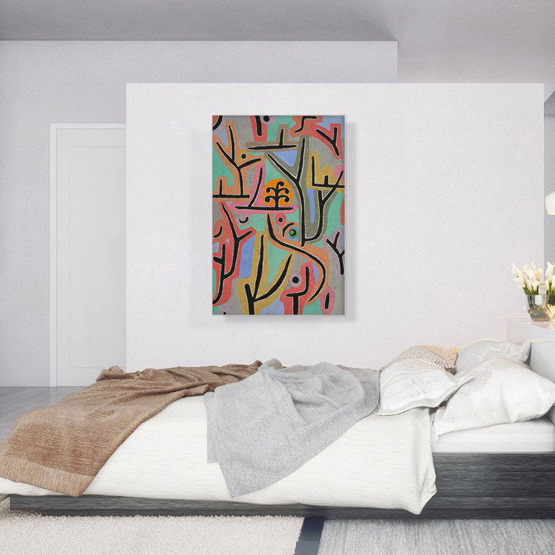 «Park Near Lucerne 1938» par Paul Klee - reproduction d'art sur toile tendue, H 40 po x l 26 po x P 1,5 po