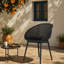 2 chaises longues modernes d'intérieur/extérieur, gris chaud, résistantes aux intempéries, en plastique PP, légères, pour patio, plage, salon, matériau, -, -, , Installation facile, protège le sol, tissage en maille, soutien ergonomique, &