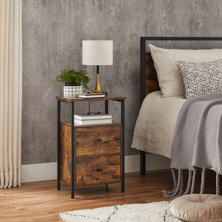 Shauna 2 Drawer Bedside Table