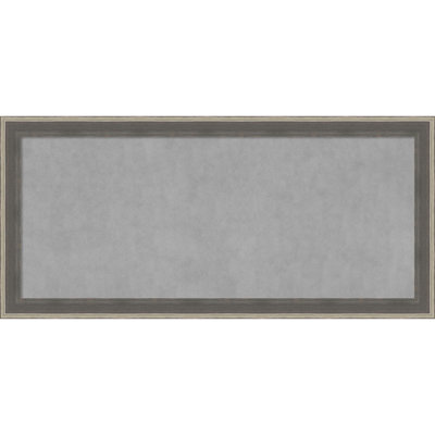 Cottage Grey Silver Framed Magnetic Board - Magnet Board, Organization Board