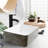 KSWIN 12'' Gray/White Ceramic Rectangular Bathroom Sink