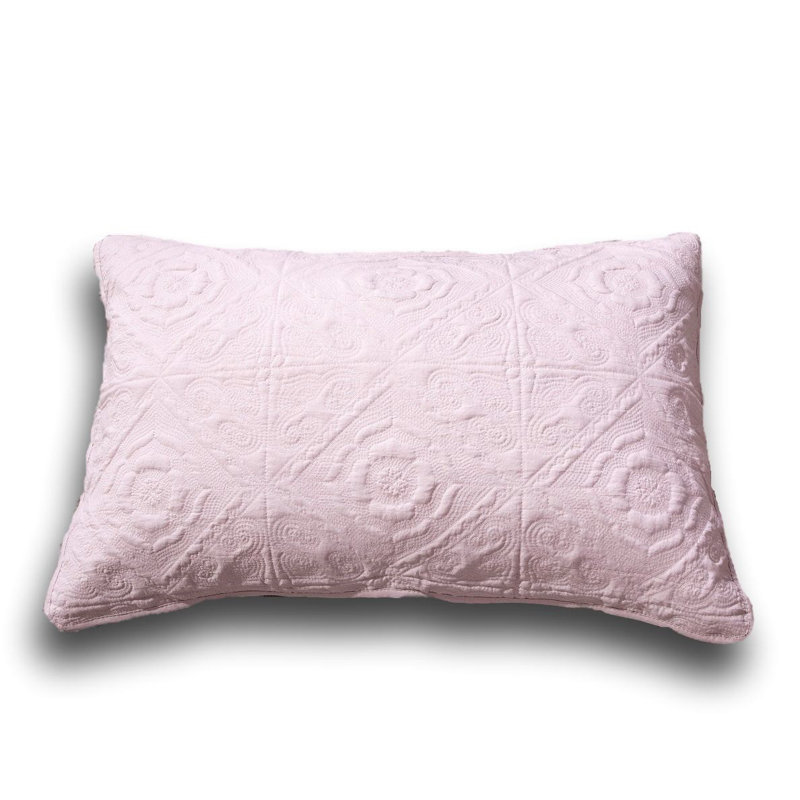 Polyester Sham Set, Euro, Pink
