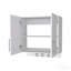 Armoire de rangement murale, 2 portes, 2 tablettes avec crochets - standard