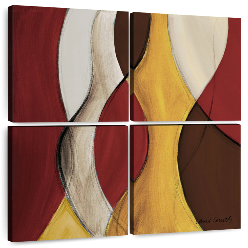 Avery Crimson Coalescence II, 38" H x 38" W