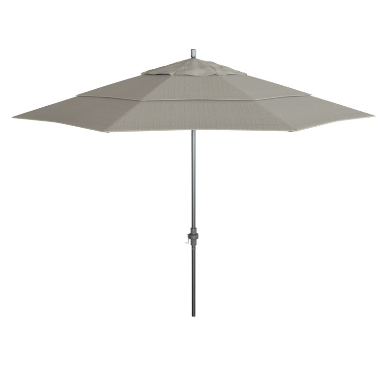 Parasol de marché 11 'Housel, Performance granit tissé